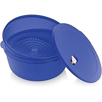 タッパーウェア　特大 Amazon｜Tupperware Cyrstalwave 大型ラウンド ザル付き｜電子
